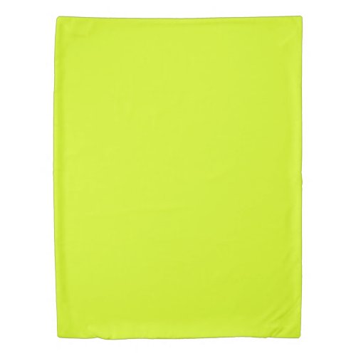  Chartreuse Yellow solid color  Duvet Cover