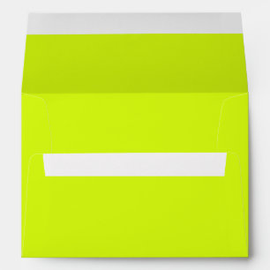 Chartreuse Yellow (solid color)  Envelope