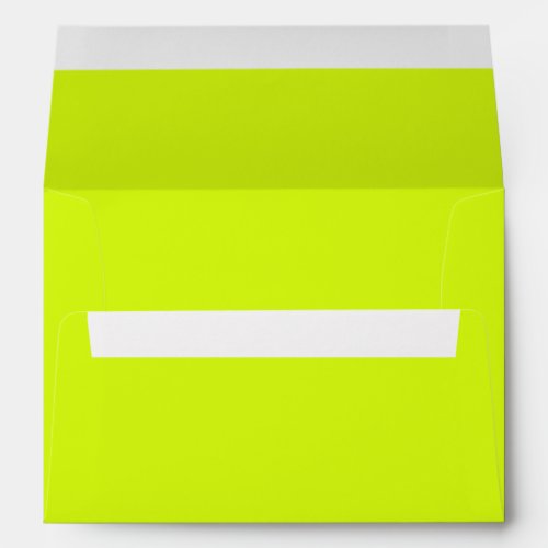 Chartreuse Yellow solid color  Envelope
