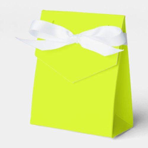 Chartreuse Yellow solid color  Favor Boxes