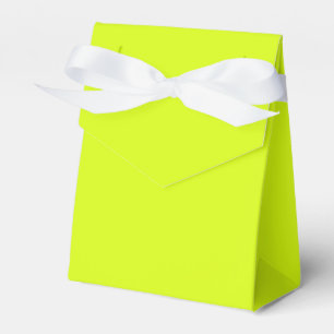 Chartreuse Yellow solid color Favor Boxes