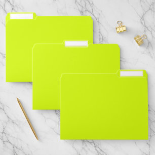 Chartreuse Yellow solid color File Folder