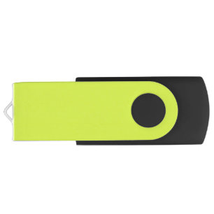 Chartreuse Yellow solid color Flash Drive