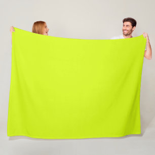 Chartreuse Yellow (solid color) Fleece Blanket
