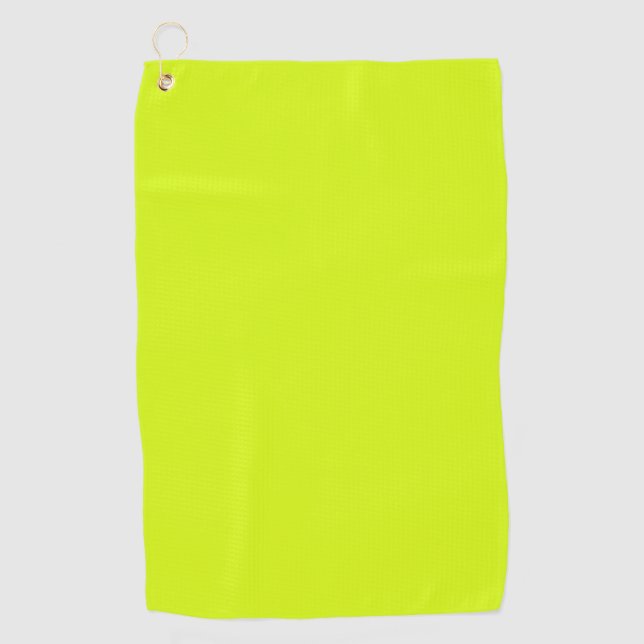  Chartreuse Yellow (solid color)  Golf Towel (Front)