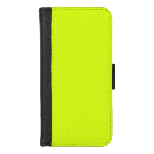  Chartreuse Yellow solid color  iPhone 87 Wallet Case