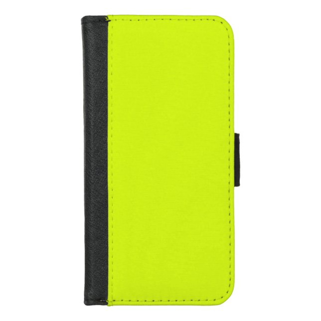  Chartreuse Yellow (solid color)  iPhone Wallet Case (Front)