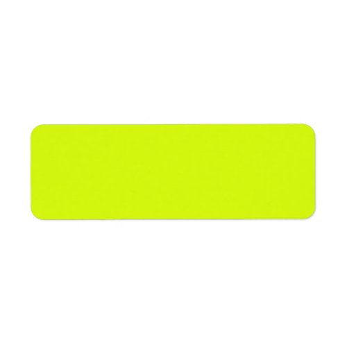  Chartreuse Yellow solid color  Label