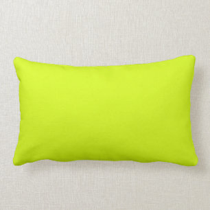 Chartreuse Yellow (solid color) Lumbar Pillow