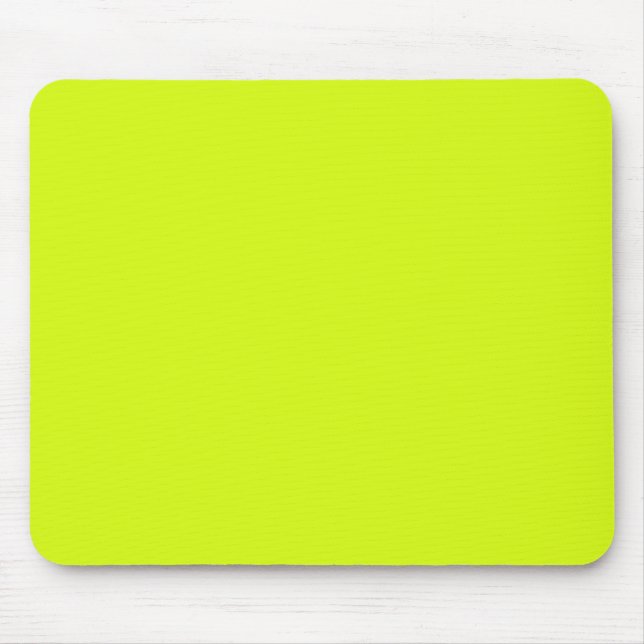  Chartreuse Yellow (solid color)  Mouse Pad (Front)