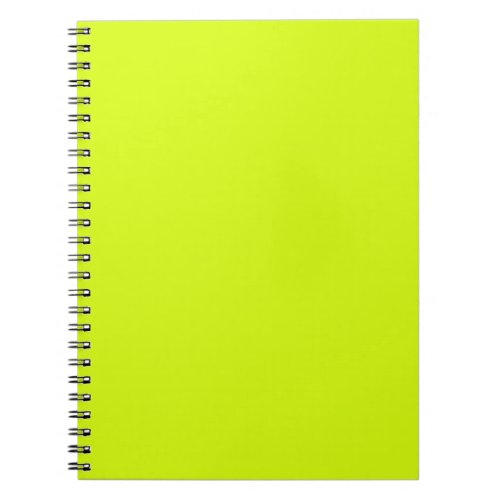  Chartreuse Yellow solid color  Notebook