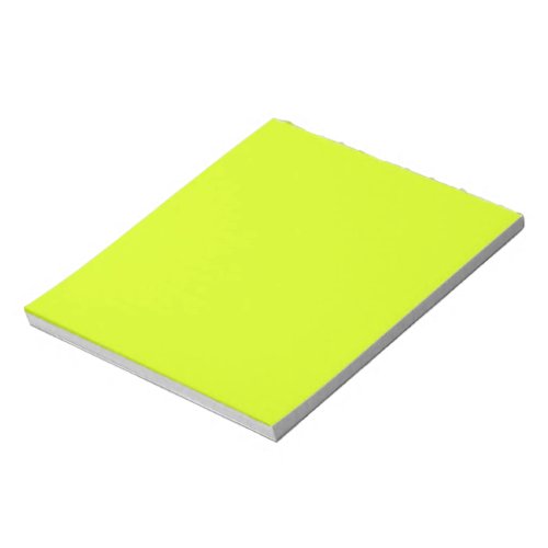  Chartreuse Yellow solid color  Notepad