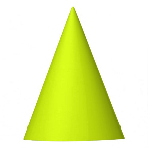 Chartreuse Yellow solid color  Party Hat