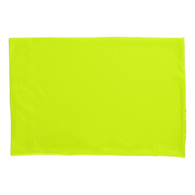 Chartreuse Yellow solid color Pillow Case (Front)