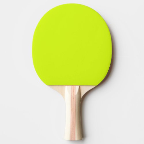  Chartreuse Yellow solid color  Ping Pong Paddle