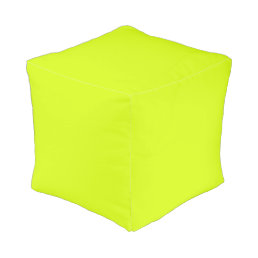  Chartreuse Yellow (solid color)  Pouf