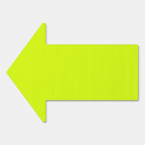  Chartreuse Yellow solid color  Sign
