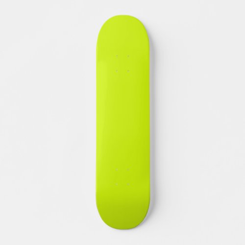  Chartreuse Yellow solid color  Skateboard