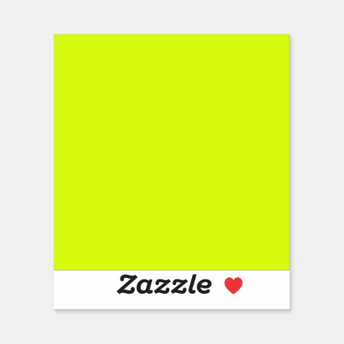  Chartreuse Yellow solid color  Sticker