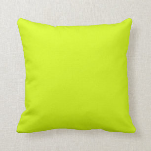 Chartreuse Yellow (solid color) Throw Pillow