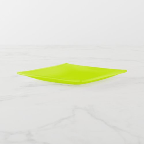  Chartreuse Yellow solid color  Trinket Tray