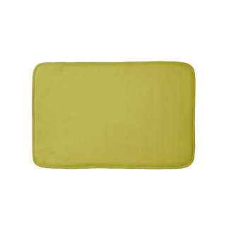 CHARTREUSE Yellowish Green Solid Color Bath Mat