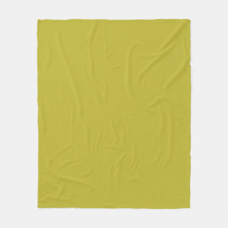 CHARTREUSE Yellowish Green Solid Color Fleece Blanket