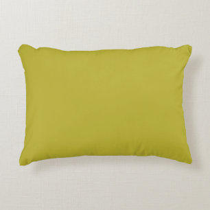 CHARTREUSE Yellowish Green Solid Color Minimalist Accent Pillow