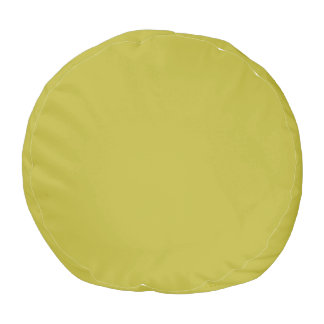 CHARTREUSE Yellowish Green Solid Color Pouf