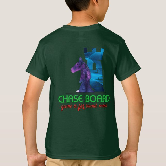 Chase Board Game  T-Shirt – Funny Strategy Graphic (Back)