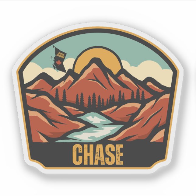 Chase, British Columbia Sticker (Front)