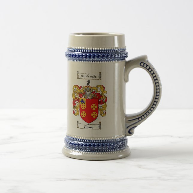 Chase Coat of Arms Stein / Chase Family Crest (Right)