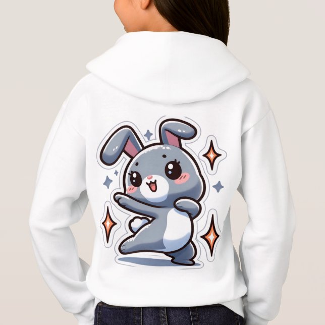 Chase Dreams, Not Carrots For Bunny Lovers Hoodie (Back)