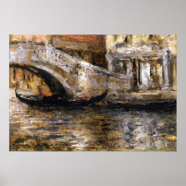 Chase - Gondolas Along Venetian Canal, 1913 Poster (Front)