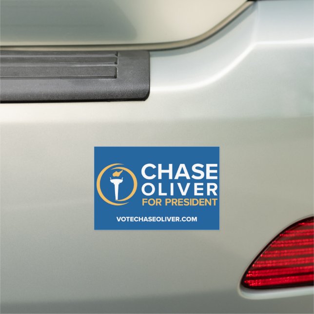 Chase Oliver For President Bumper Car Magnet (In Situ)