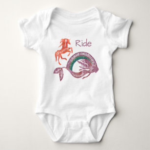 Chase Raindows Swim with Mermaids, Ride Unicorns Baby Bodysuit