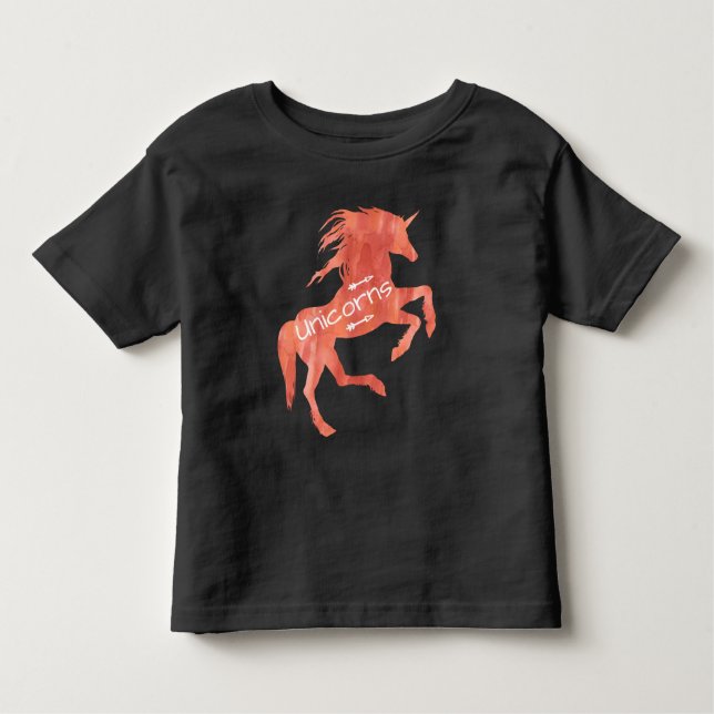 Chase Raindows Swim with Mermaids, Ride Unicorns Toddler T-shirt (Front)