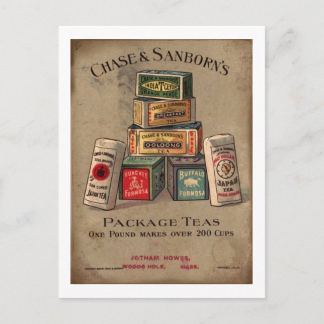 Chase & Sanborn's Tea Postcard (Front)