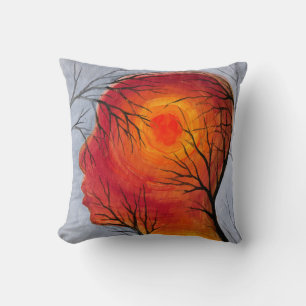 Chase the inner sun throw pillow