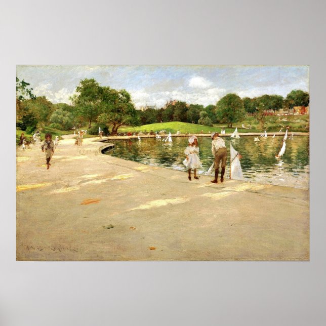 Chase - The Lake For Miniature Yachts 1888 Poster (Front)