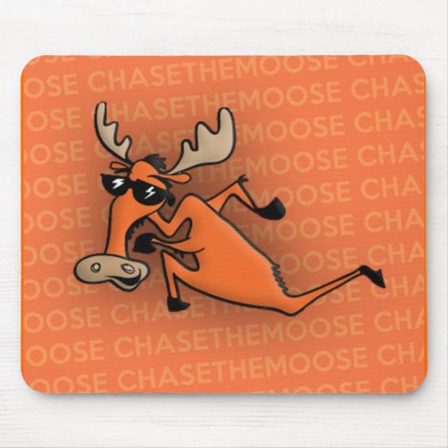 Chase the Moose, Moose Pad Mouse Pad (Front)