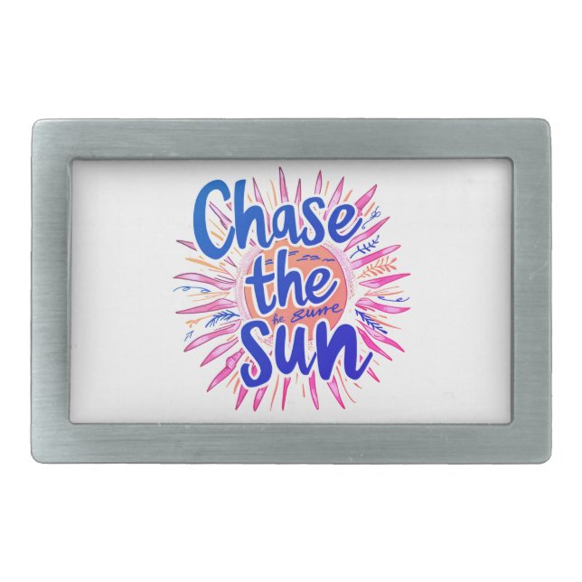 Chase the Sun Belt Buckle (Front)