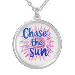 Chase the Sun Silver Plated Necklace
