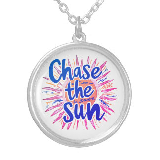 Chase the Sun Silver Plated Necklace