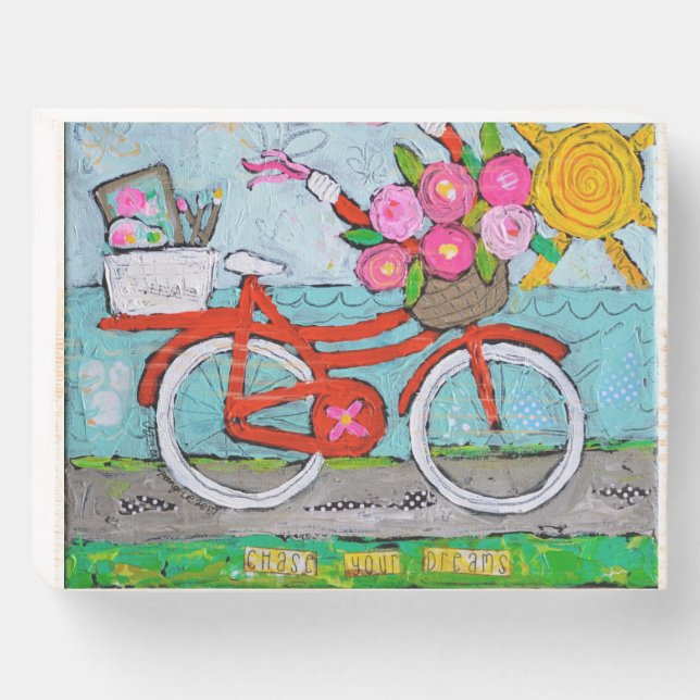 Chase Your Dreams Wooden Box Sign (Front Horizontal)