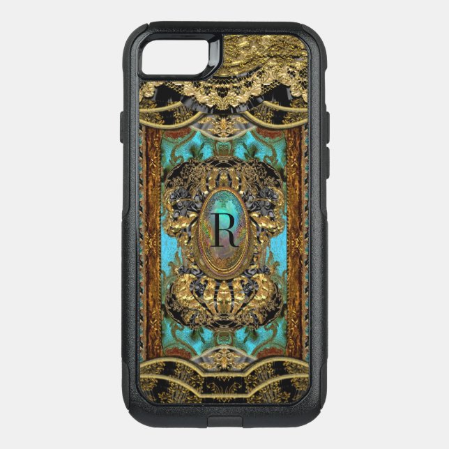 Chasecoure IX Protective Pretty Girly Monogram   Otterbox iPhone Case (Back)
