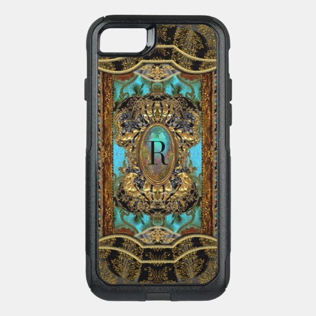 Chasecoure Protective Pretty Girly Monogram Otterbox iPhone Case (Back)