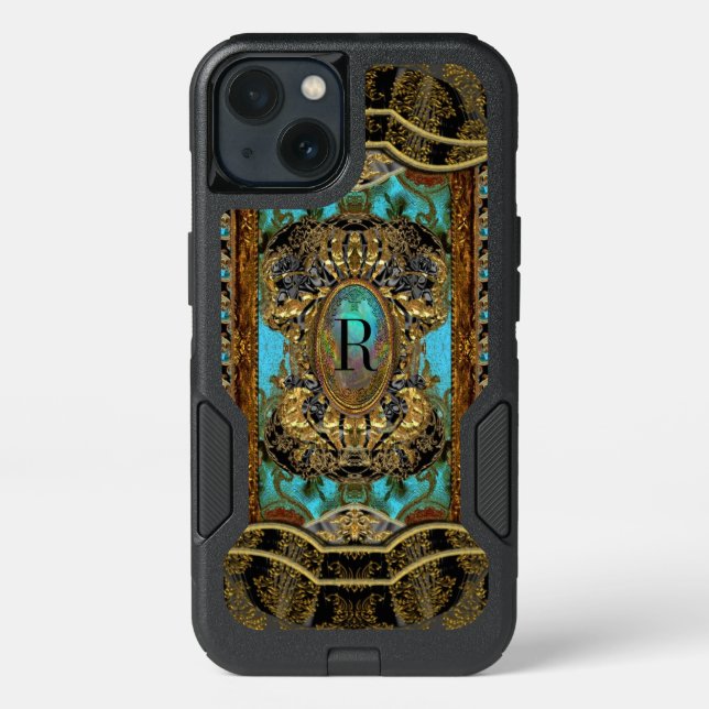 Chasecoure Protective Pretty Girly Monogram Otterbox iPhone Case (Back)