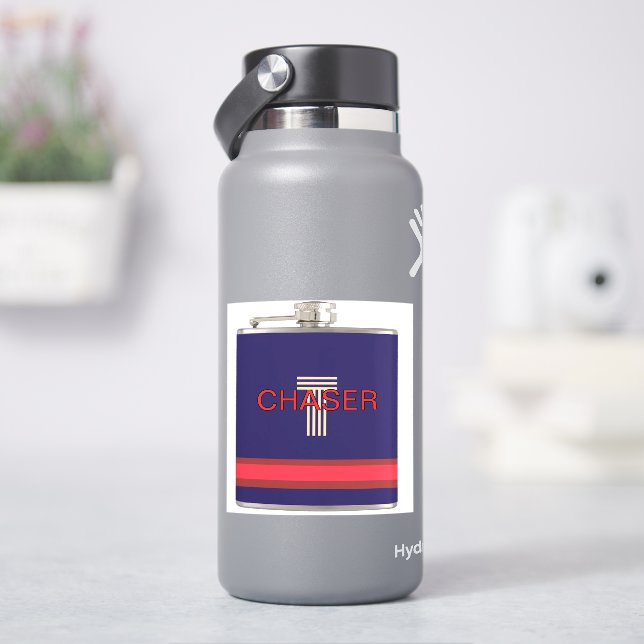 Chaser Fun Navy  Sticker (HydroFlask)