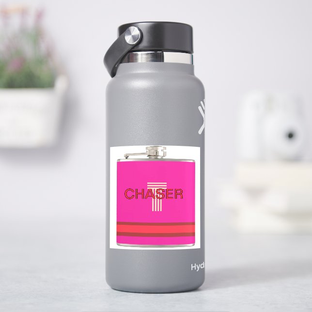 Chaser Fun Pink  Sticker (HydroFlask)